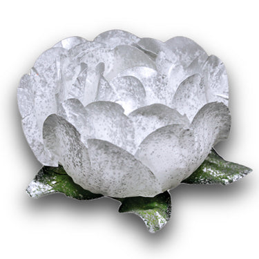Bella Flower Truffle Wrapper - Frosted Silver (30 Pack)